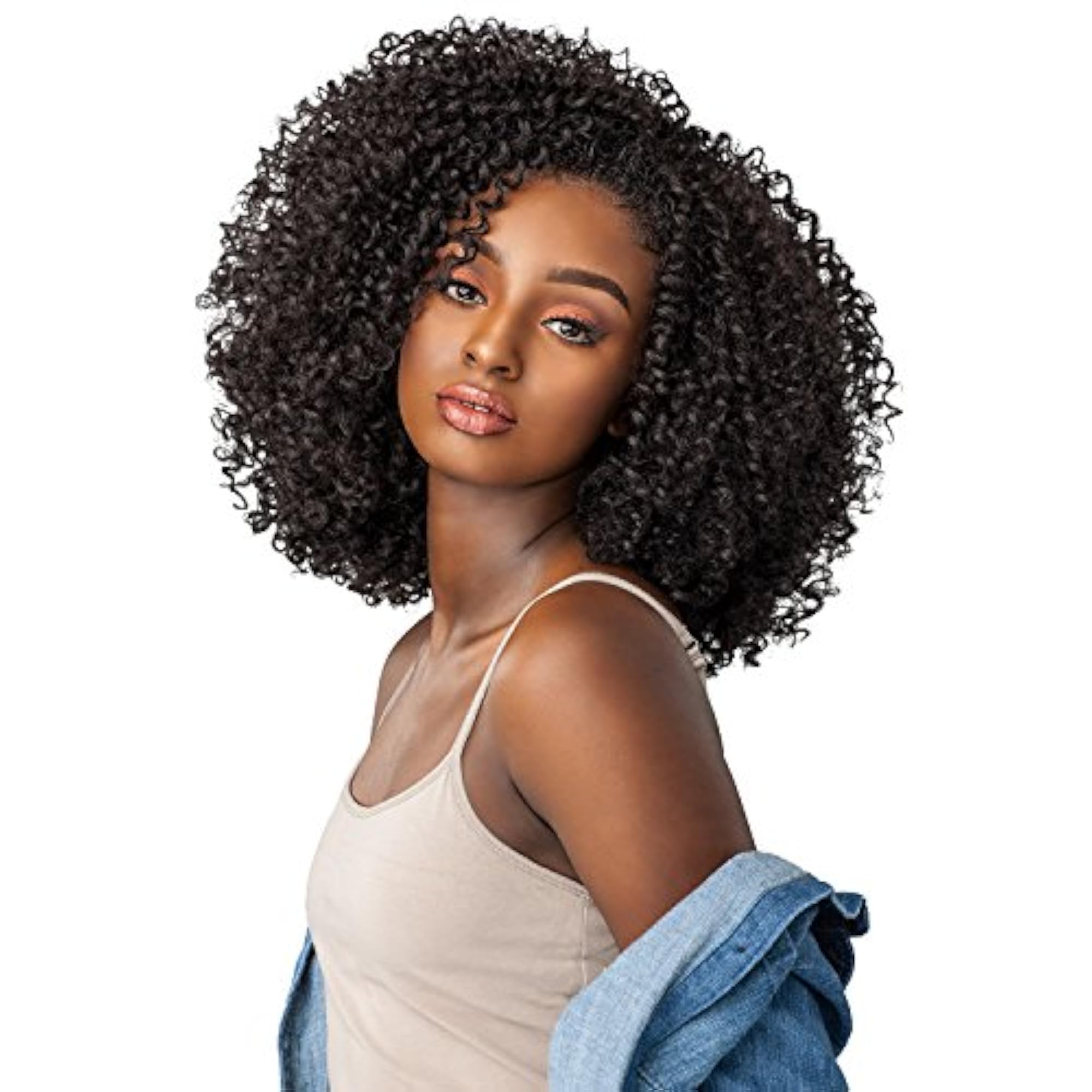 Synthetic Hair Half Wig Instant Weave Curls